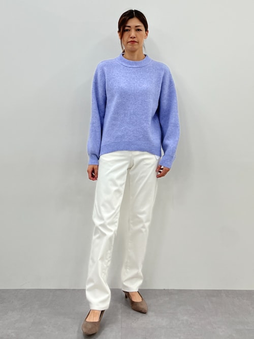 セール】高身長 MOKUMOKOクルーネックニットトップス（トールサイズ