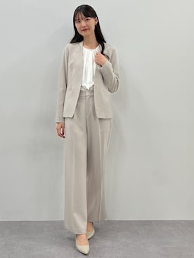 「アイテム（スーツセット）」を使った、tallmodel(読者モデル) さん（レディース・173cm）の冬コーディネート