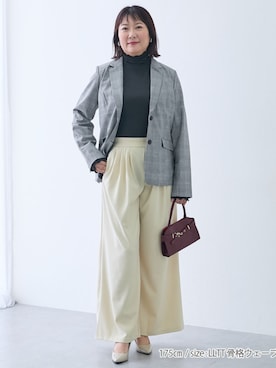 「アイテム（カバーオール）」を使った、tallmodel(読者モデル) さん（レディース・175cm）の秋コーディネート