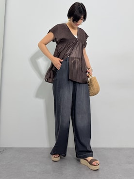 「レディース」｜tallmodel(読者モデル) さん（レディース・177cm）の夏コーディネート