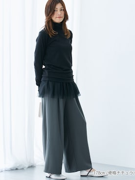 「nissen（ニッセン）のアイテム」を使った、tallmodel(読者モデル) さん（レディース・178cm）の秋コーディネート