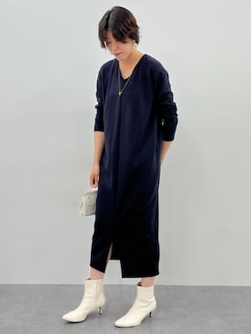 「アイテム（ワンピース/ドレス）」を使った、tallmodel(読者モデル) さん（レディース・177cm）の冬コーディネート