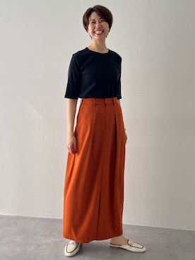 「アイテム（Tシャツ/カットソー）」を使った、tallmodel(読者モデル) さん（レディース・171cm）の夏コーディネート