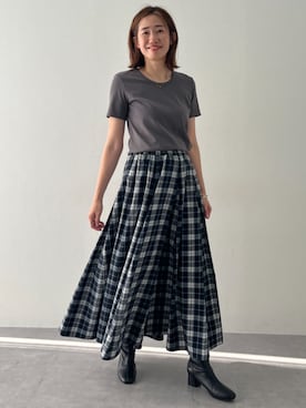 「アイテム（Tシャツ/カットソー）」を使った、tallmodel(読者モデル) さん（レディース・172cm）の夏コーディネート