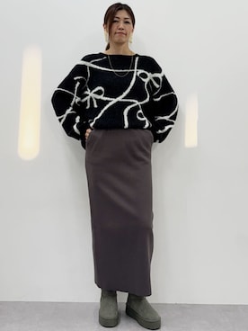 tallmodel(読者モデル) さん（レディース・178cm）の冬コーディネート