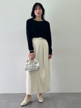 「アイテム（スカート）」を使った、tallmodel(読者モデル) さん（レディース・174cm）の夏コーディネート