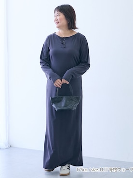「アイテム（ワンピース/ドレス）」を使った、tallmodel(読者モデル) さん（レディース・175cm）の秋コーディネート