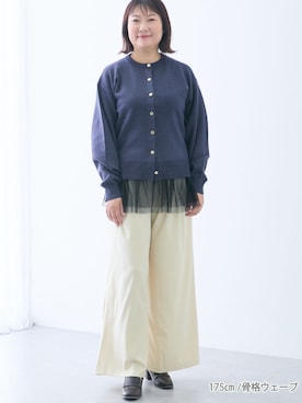 「アイテム（パンツ）」を使った、tallmodel(読者モデル) さん（レディース・175cm）の秋コーディネート