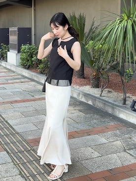 「SESTO（セスト）のアイテム」を使った、Chiiさん（レディース・155cm）の夏コーディネート