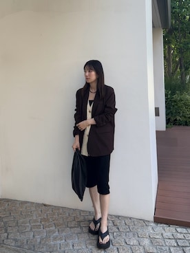 「feepur（フェピュール）のアイテム」を使った、Chiiさん（レディース・155cm）の夏コーディネート