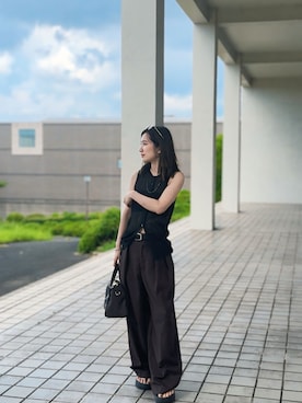 「アイテム（スラックス）」を使った、chipipi07さん（レディース・155cm・30代）の秋コーディネート