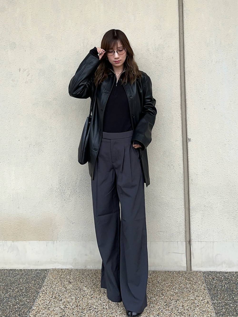 TODAYFUL（トゥデイフル）の「Ecoleather Soutiencollar Jacket