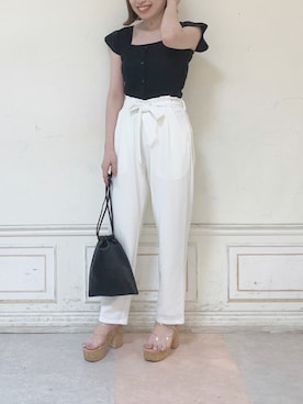 「アイテム（サンダル、その他）」を使った、neneさん（レディース・150cm）の夏コーディネート