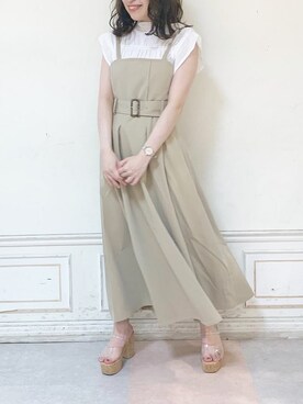 「アイテム（サンダル、その他）」を使った、neneさん（レディース・150cm）の夏コーディネート