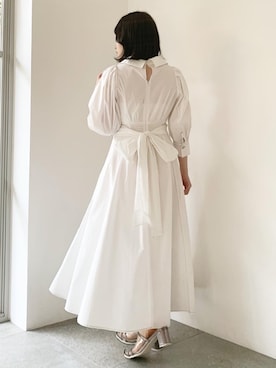 「シャツワンピ」｜neneさん（レディース・150cm）の冬コーディネート