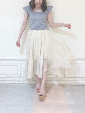 「アイテム（サンダル、その他）」を使った、neneさん（レディース・150cm）の夏コーディネート