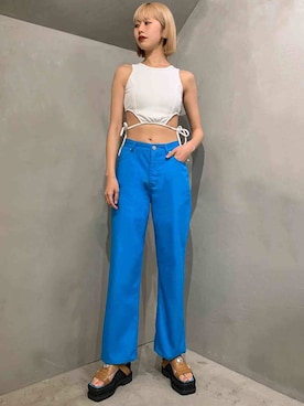 「PAMEO POSE(パメオポーズ)のアイテム(水着)」を使った、KAWASAKIさん(レディース・171cm)の夏コーディネート