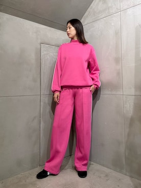 「PAMEO POSE」｜「アイテム（スウェット）」を使った、KAWASAKIさん（レディース・171cm）の秋コーディネート