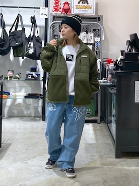 沼田亜樹さん（レディース・156cm）の冬コーディネート