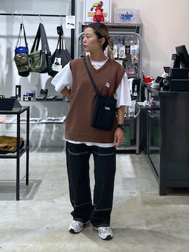 沼田亜樹さん(レディース・156cm)の秋コーディネート