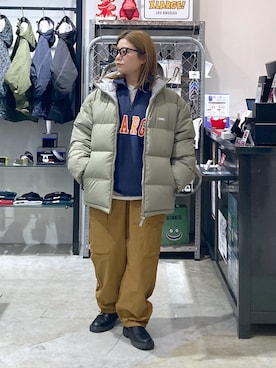 沼田亜樹さん（レディース・156cm）の冬コーディネート