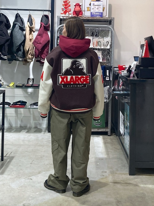 激レア】エクストララージ スタジャン L 黒 袖レザー ビッグロゴ