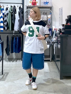 沼田亜樹さん（レディース・156cm）の春コーディネート