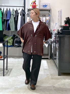 沼田亜樹さん（レディース・156cm）の春コーディネート