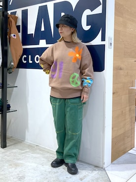 沼田亜樹さん（レディース・156cm）の秋コーディネート