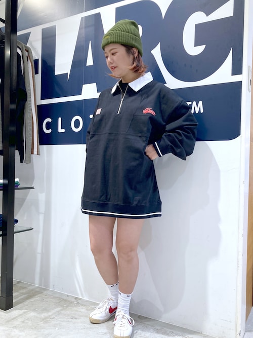 XLARGE SWORD EMBLEM RUGBY SHIRT 即完アイテム XLARGE SWORD EMBLEM RUGBY SHIRT ストリートコーデ レディース