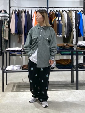 沼田亜樹さん(レディース・156cm)の秋コーディネート
