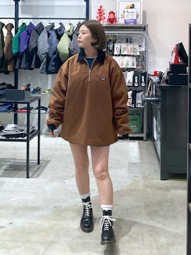 沼田亜樹さん（レディース・156cm）の冬コーディネート