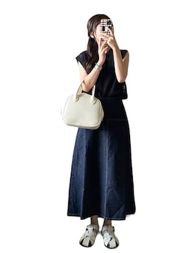 「Isn't She?（イズントシー）のアイテム」を使った、otoさん（レディース・153cm）の夏コーディネート