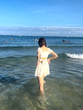 「DHOLIC（ディーホリック）のアイテム（水着）」を使った、Maayaさん（レディース・167cm）の夏コーディネート