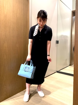 「armaniexchange」｜「アイテム（スリッポン）」を使った、mama🐯さん（レディース・154cm）の夏コーディネート