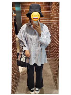 「GRL（グレイル）のアイテム（ハット）」を使った、みささん（レディース・165cm）の秋コーディネート