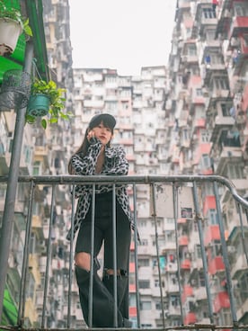 篠崎かりんさん（レディース・162cm）の春コーディネート