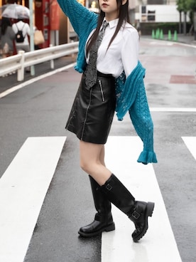 「jouetie（ジュエティ）のアイテム」を使った、篠崎かりんさん（骨格ウェーブ・レディース・162cm）の春コーディネート