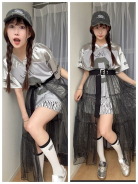 「HARE（ハレ）のアイテム」を使った、篠崎かりんさん（骨格ウェーブ・レディース・162cm）の春コーディネート