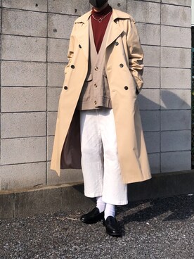 「Adoon plain（アドーンプレーン）のアイテム（デニムパンツ）」を使った、souta_https.722さん（メンズ・176cm）の冬コーディネート