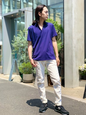 「ZDA（ゼットディーエー）のアイテム」を使った、古屋さん（メンズ・170cm）の夏コーディネート