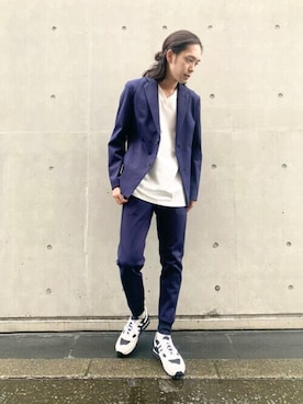 「ZDA（ゼットディーエー）のアイテム」を使った、古屋さん（メンズ・170cm）の秋コーディネート