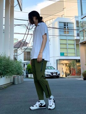 「ZDA（ゼットディーエー）のアイテム」を使った、古屋さん（メンズ・170cm）の夏コーディネート