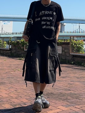 「アイテム（ショルダーバッグ）」を使った、Hiroさん（メンズ・176cm）の夏コーディネート