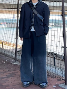 「grounds（グラウンズ）のアイテム」を使った、ひろさん（メンズ・176cm）の春コーディネート