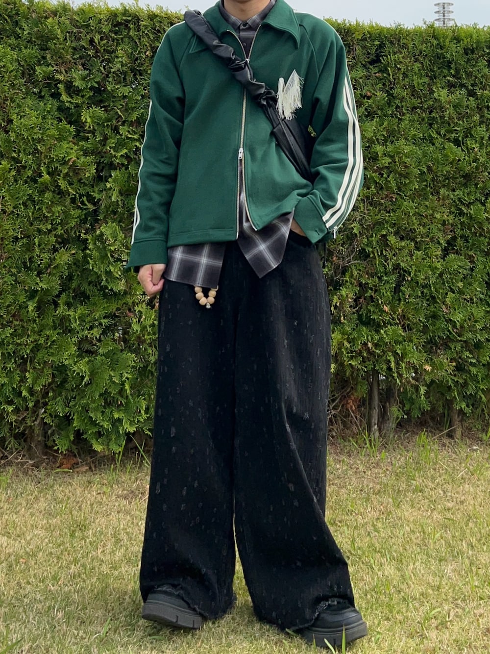 GRANCY / トラックジャケット GRANCY】トラックジャケット ブラック - メルカリ