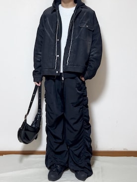 「HARE（ハレ）のアイテム（パンツ）」を使った、ひろさん（メンズ・176cm）の冬コーディネート