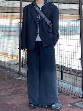 「アイテム（テーラードジャケット）」を使った、ひろさん（メンズ・176cm）の秋コーディネート