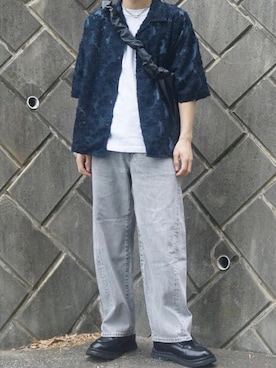 「アイテム（バッグ）」を使った、Hiroさん（メンズ・176cm）の夏コーディネート