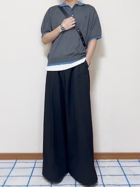 「tk.TAKEO KIKUCHI（ティーケータケオキクチ）のアイテム（バッグ）」を使った、ひろさん（メンズ・176cm）の春コーディネート